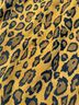 Vakko 100% Suede Leopard Print Black Tan Leather Skirt Size 12 - photo 5