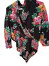 Escada 100% Silk Floral Multi Color Jumpsuit Size M - photo 1