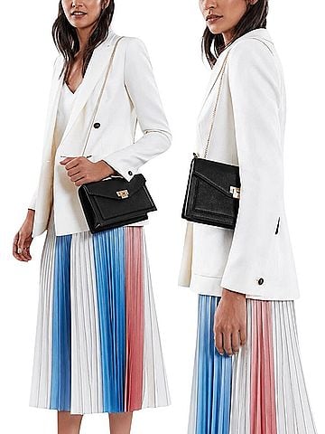 Reiss Coleville Leather Crossbody Bag (view 2)
