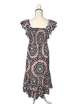 Marie Oliver Tie Dye Ruffle Tiered Midi Dress Casual Dress (view 2)