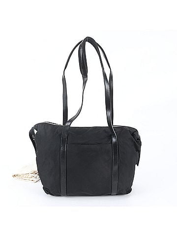 Prada Prada Tessuto Nylon Triangle Logo Leather Tote Bag Handbag Shoulder for Women (view 1)