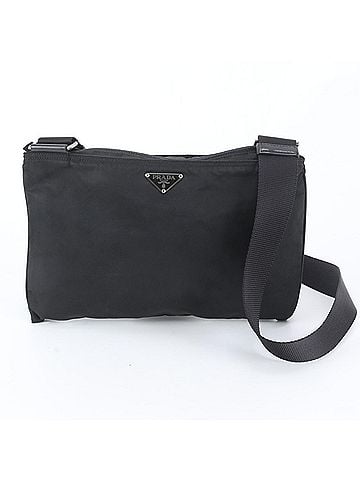Prada Prada Tessuto Nylon Triangle Logo Leather Shoulder Bag Messenger for Men (view 1)