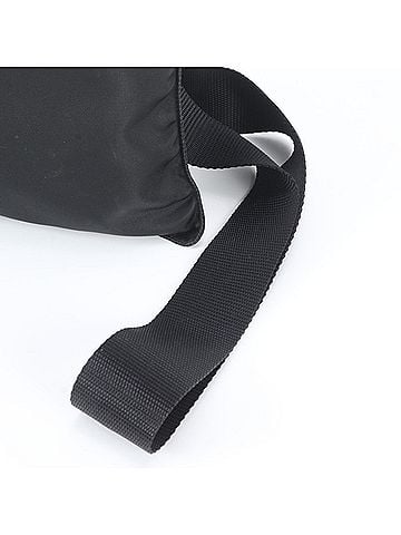 Prada Prada Tessuto Nylon Triangle Logo Leather Shoulder Bag, Black, Women's (view 2)