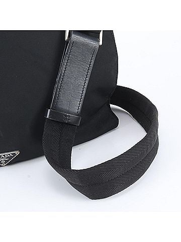 Prada Prada Tessuto Nylon Triangle Logo Leather Shoulder Bag for Men (view 2)