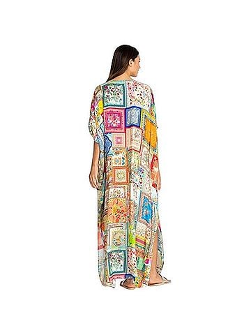 Johnny Was Bella Lace Up Maxi Kaftan Dress Casual Dress (view 2)