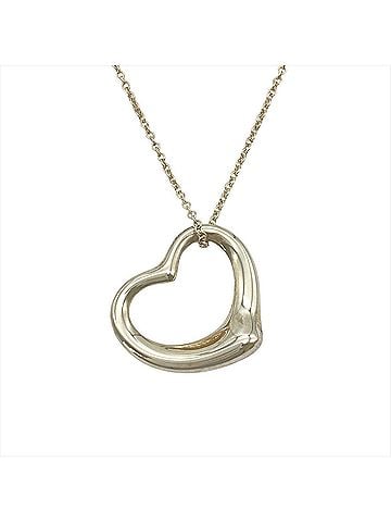 Tiffany & Co. Tiffany &amp; Co. Open Heart Necklace, SV925, 10.1g, Silver, Women's. (view 1)