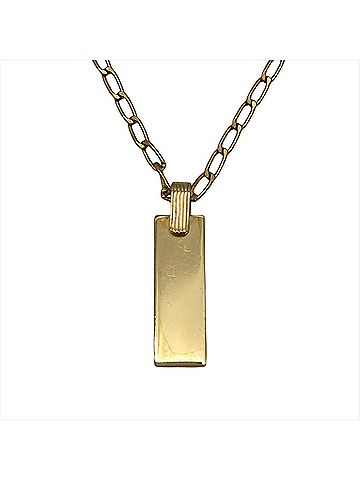 Christian Dior Christian Dior Bar Top Necklace GPg Gold CD Logo Women's (view 2)