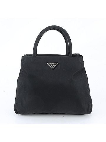 Prada Prada Tessuto Nylon Triangle Logo Handbag Tote Bag Black Women's (view 1)