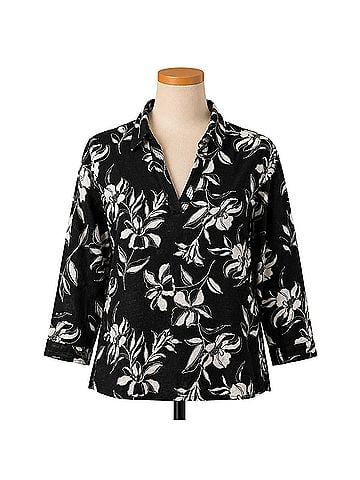 Tahari Long Sleeve Button-Down Shirt (view 1)
