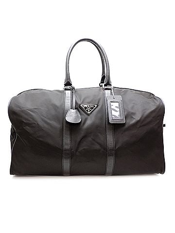 Prada Prada Women's &amp; Men's Boston Bag V20 Nylon NERO (Black) (view 1)