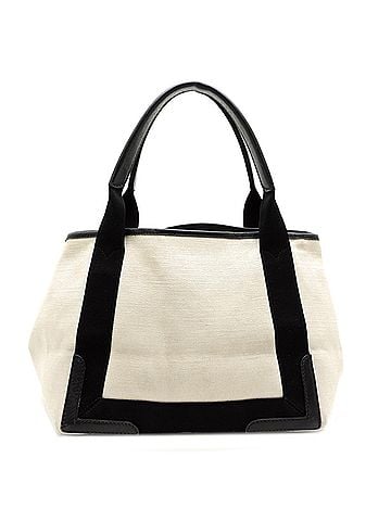 Balenciaga Balenciaga Navy Cabas Small (Pouch missing) Women's Handbag 339933 Canvas White (view 2)