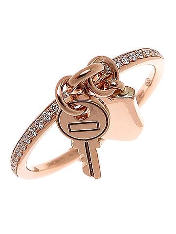 Hermès Hermes #52 Diamond Kelly Clochette Women's Ring, 750 Pink Gold (view 1)