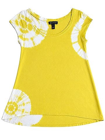 INC International Concepts Short Sleeve Blouse (view 1)