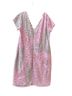 JS Collections 100% Polyester Floral Pink Brown Casual Dress Size 22 - photo 2