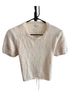Reformation Solid Ivory Short Sleeve Top Size M - photo 1