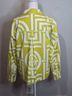 Natori Graphic White Green Button-Down Shirt Size M - photo 3