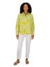 Natori Graphic White Green Button-Down Shirt Size M - photo 1