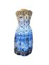 Max Edition 100% Polyester 5% Spandex Blue White Casual Dress Size S - photo 1