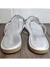 DKNY 100% Other Solid Silver Sandals Size 9 - photo 4