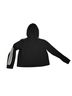 Adidas Solid Stripes Black White Pullover Hoodie Size L - photo 2
