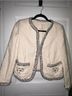 Rebecca Taylor 100% Cotton 100% Polyester Black Ivory Jacket Size 6 - photo 3