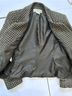 Jones New York Houndstooth Brown Gray Blazer Size 10 - photo 4
