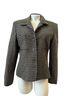 Jones New York Houndstooth Brown Gray Blazer Size 10 - photo 1