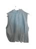 Michael Kors 100% Other Solid Blue Sleeveless Button-Down Shirt Size XL - photo 2