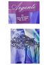 Argenti 100% Polyester Floral Blue Purple Cocktail Dress Size 12 - photo 3