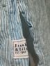 Frank & Eileen 100% Linen Stripes Blue Long Sleeve Button-Down Shirt Size S - photo 7