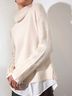 Brochu Walker 70% Wool 30% Cashmere 100% Polyester Solid Tan Ivory Cashmere Pullover Sweater Size S - photo 7