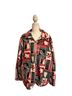 Teddi 100% Polyester Floral Red Black White Jacket Size 1X - photo 1