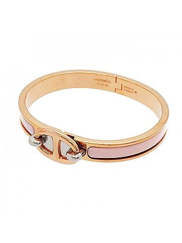 Hermès Hermes Chaine d'Ancre Mini Click Bangle, GP Plated, Pink Gold, Women's, P3270721 (view 1)