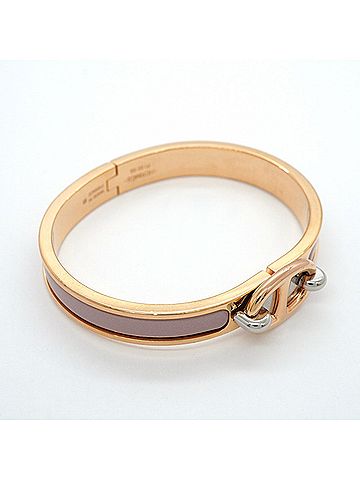 Hermès Hermes Chaine d'Ancre Mini Click Bangle, GP Plated, Pink Gold, Women's, P3270721 (view 2)