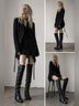 Ann Demeulemeester 100% Leather Black Boots Size 8 1/2 - photo 15