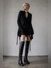 Ann Demeulemeester 100% Leather Black Boots Size 8 1/2 - photo 5