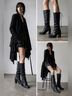 Ann Demeulemeester 100% Leather Black Boots Size 8 1/2 - photo 9