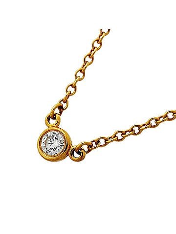 Tiffany & Co. Tiffany &amp; Co. By the Yard Necklace, 1PD (18K Yellow Gold) Diamond, Ladies' P3231439 (view 1)