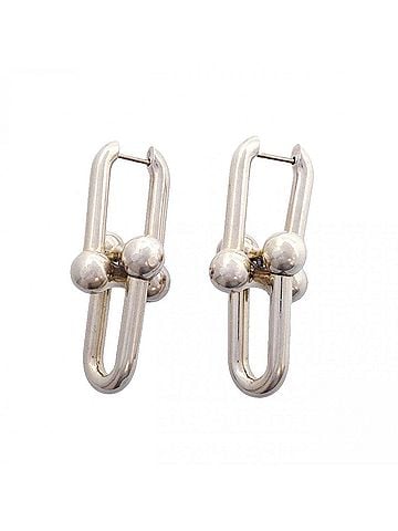 Tiffany & Co. Tiffany &amp; Co. Hardware Extra Large Sterling Silver Earrings for Women P3235175 (view 1)