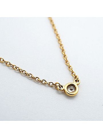 Tiffany & Co. Tiffany &amp; Co. By the Yard Necklace, 1PD (18K Yellow Gold) Diamond, Ladies' P3231439 (view 2)