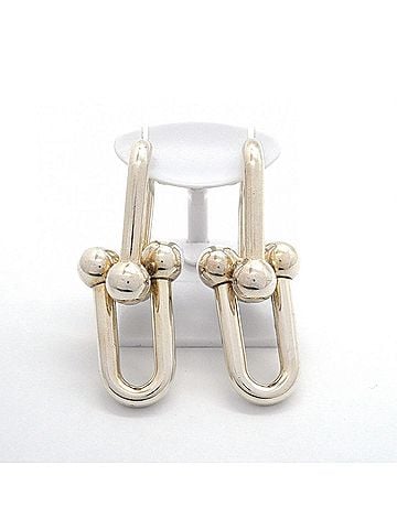 Tiffany & Co. Tiffany &amp; Co. Hardware Extra Large Sterling Silver Earrings for Women P3235175 (view 2)