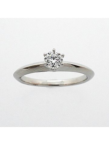 Tiffany & Co. Tiffany &amp; Co. Solitaire Ring, 1PD (One Diamond), Pt950 Platinum, 0.22ct Diamond, Women's (view 2)