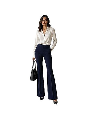 Theory Clean Flare Pant Modern Crepe LT Dress Pants (view 1)