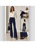 Theory Solid Blue Dress Pants Size 8 - photo 5