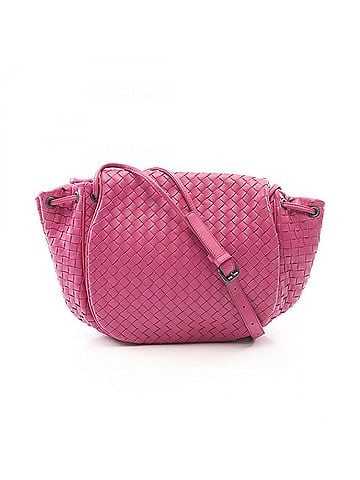 Bottega Veneta Bottega Veneta Intrecciato Shoulder Bag/Handbag, Leather, Women's, Pink (view 1)