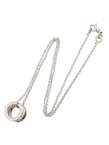 Bvlgari Bvlgari Bulgari B-zero1 Necklace, 18K White Gold (18KWG), Women's, Silver Tone, Item Number 352815 (view 2)
