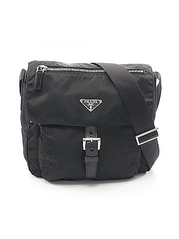 Prada Prada VELA SPORT Shoulder Bag/Handbag, Nylon and Leather, Women's, Black (BT8994) (view 1)