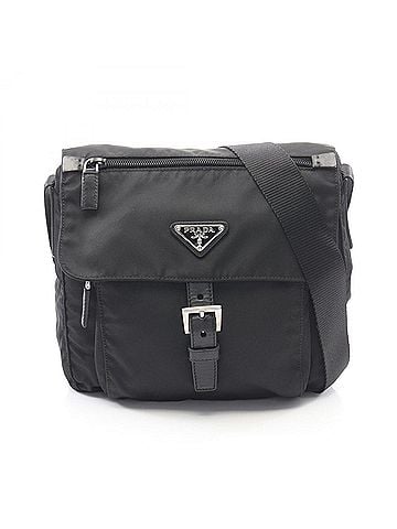 Prada Prada VELA SPORT Shoulder Bag/Handbag, Nylon and Leather, Women's, Black (BT8994) (view 1)
