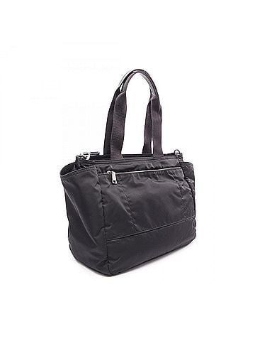 Prada Prada PRADA Re-Nylon Baby Bag 2-Way Tote Handbag Nylon Saffiano Leather Women's Black 1BG102_RV44_F0002_V (view 2)