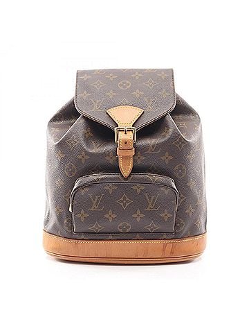 Louis Vuitton Louis Vuitton Montsouris MM Monogram Backpack/Handbag, Coated Canvas and Leather, Pattern, Women's, Brown, M51136 (view 1)